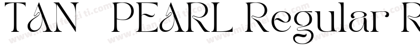 TAN   PEARL Regular Regular字体转换